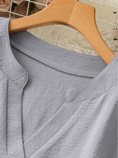 Elegant long-sleeve blouse for women -5