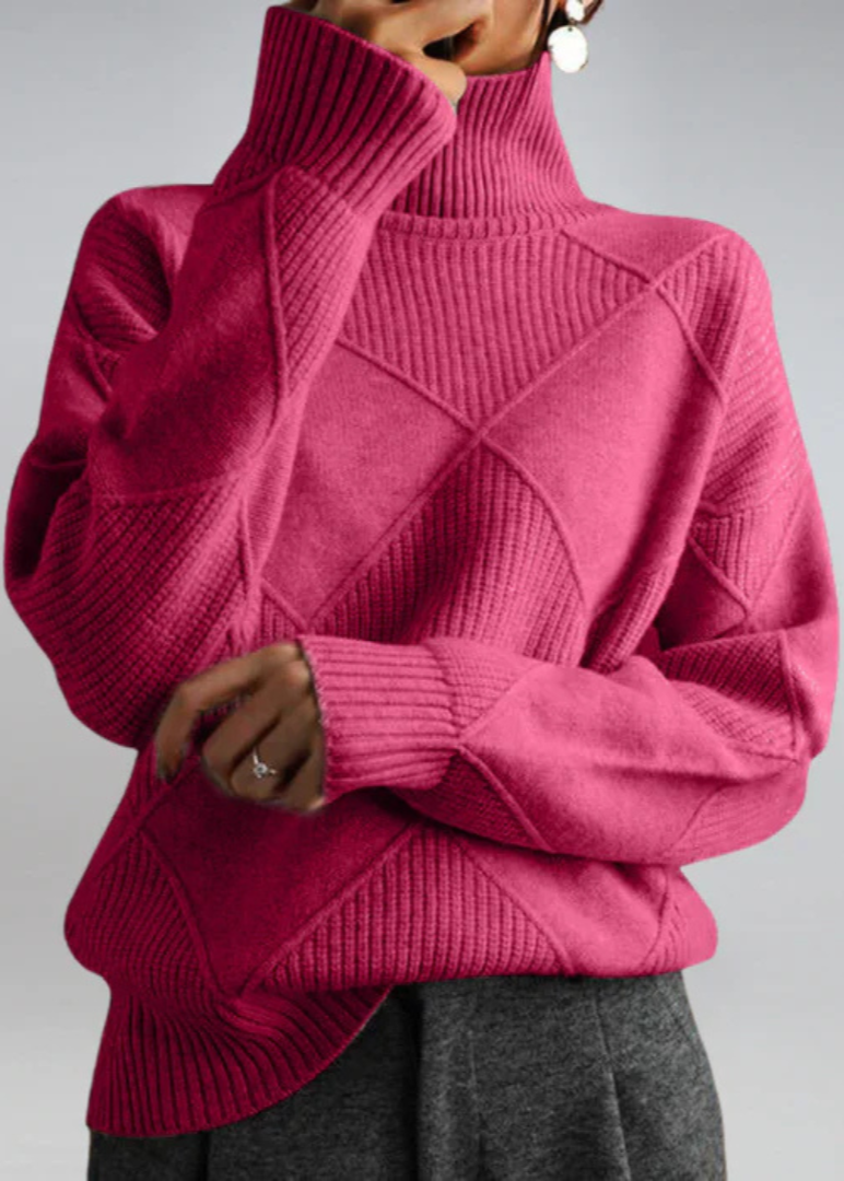 Sweater soft turtleneck for women -2