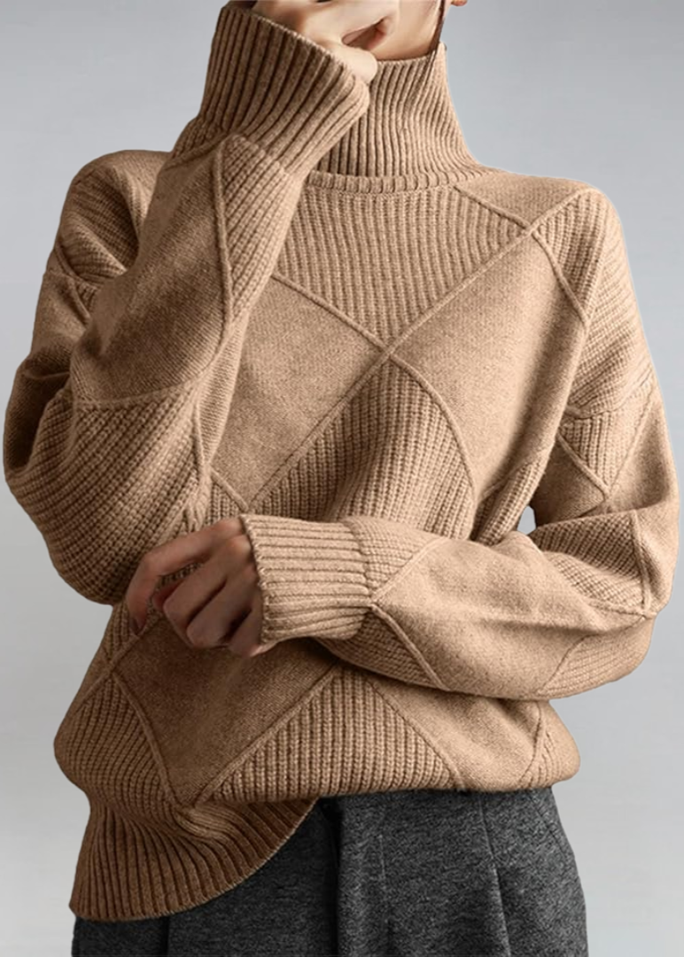 Sweater soft turtleneck for women -1