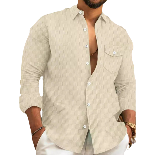 Up textured shirt for men -1