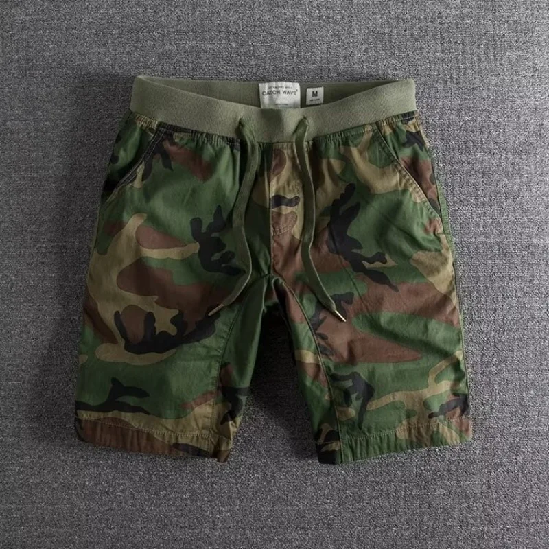 Bold camouflage athletic fit shorts for men | Orion -1