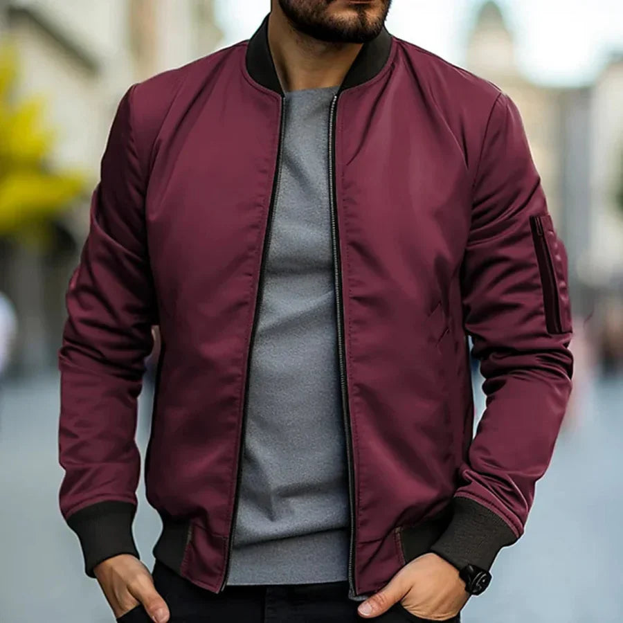Bomber elegant jacket for men -4