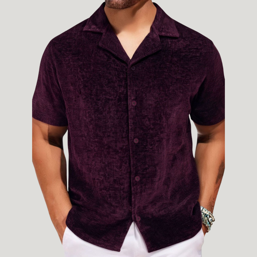Up short-sleeve shirt for men -1