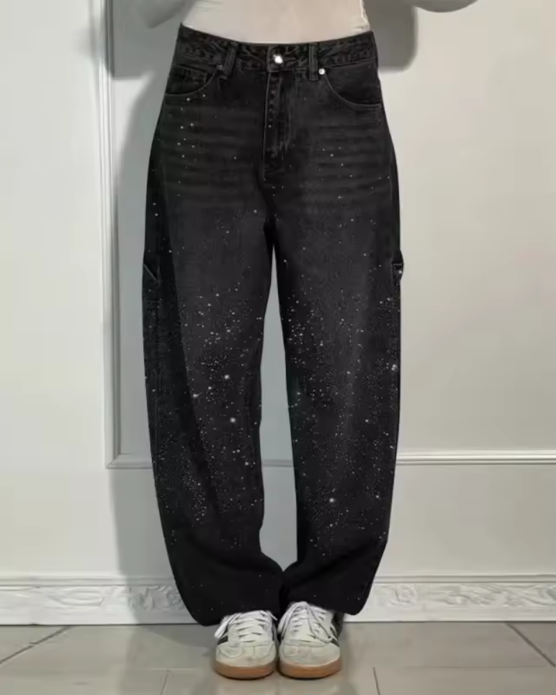 Casual sparkly jeans for women | Style Charpentier -4