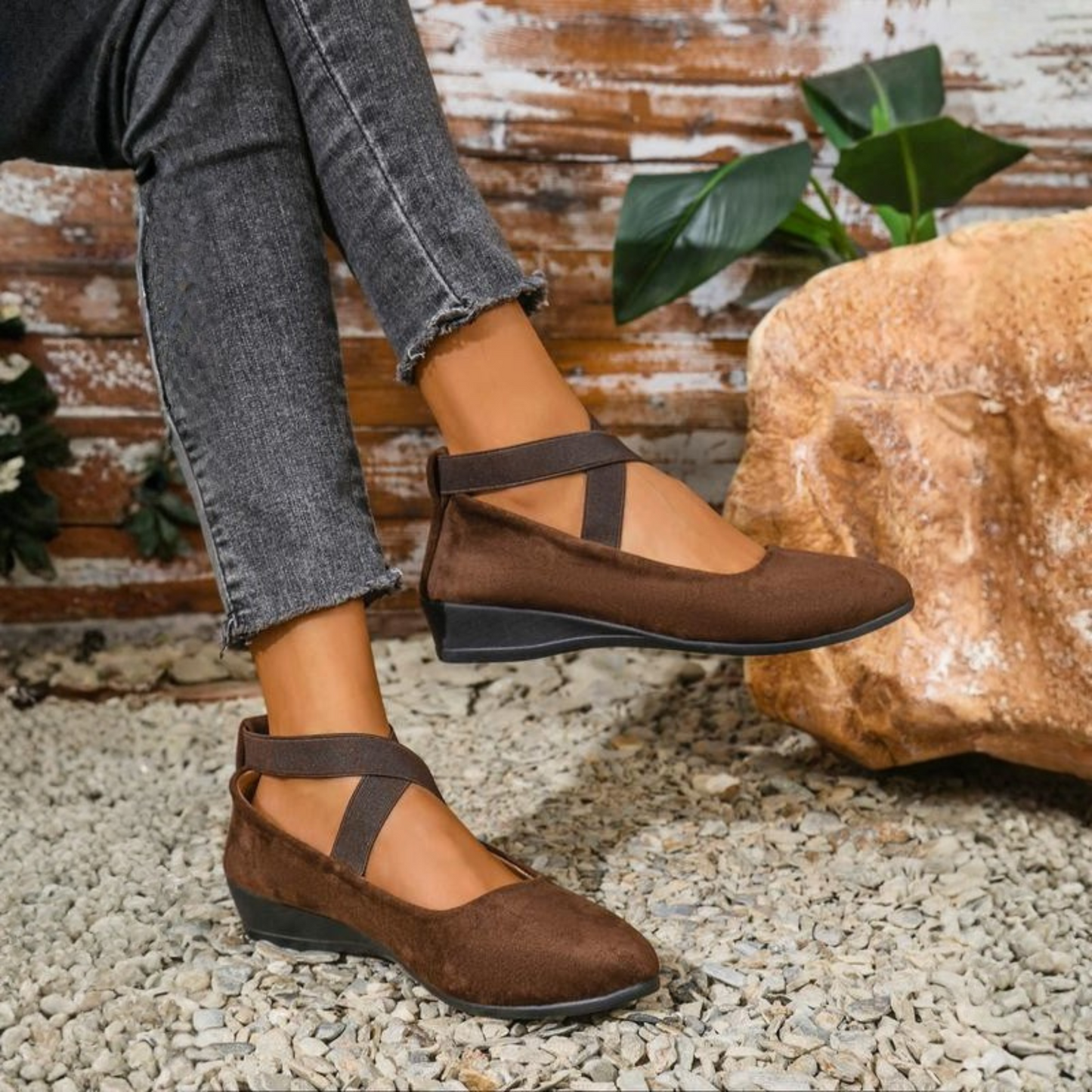 Wedges elegant comfortable shoes for women | Adeline -2