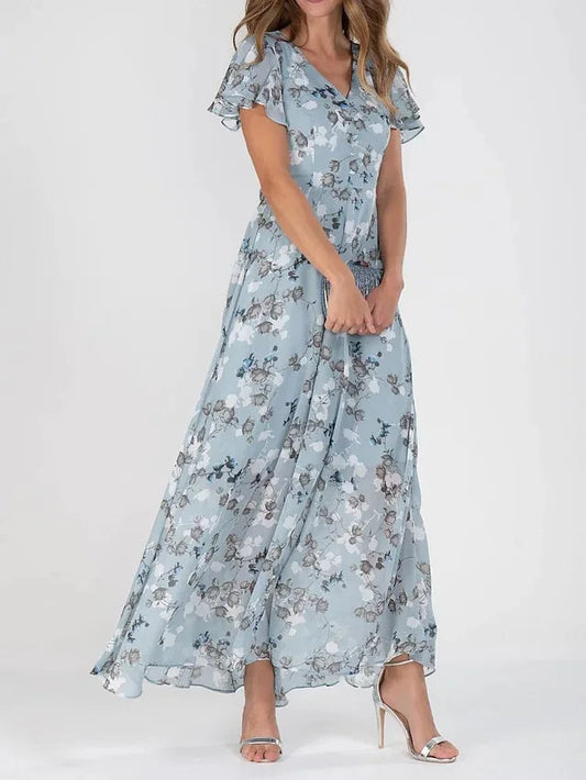 Summer floral dress for women | Elenya -1