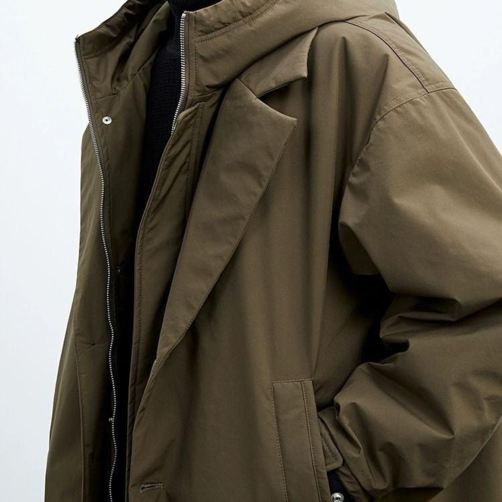 Repellent hooded cardigan for men | Jacket Water -2