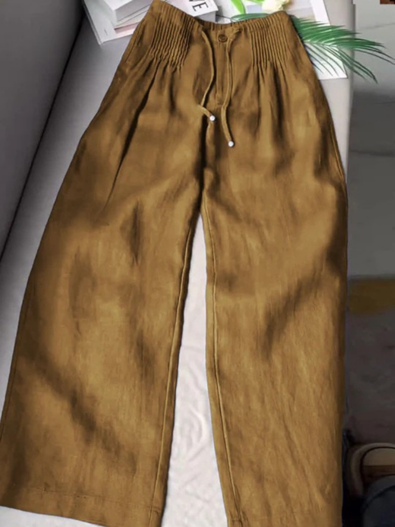 Relaxed wide-leg pants for women | Alina -6