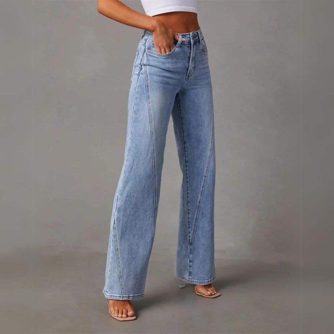 Flared elegant jeans for women | Celine -1