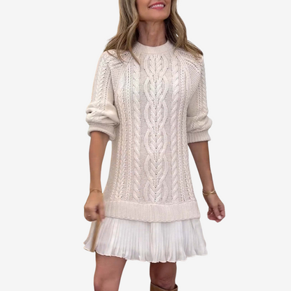 Gaelle elegant dress for women | Sweater mid-thigh -1