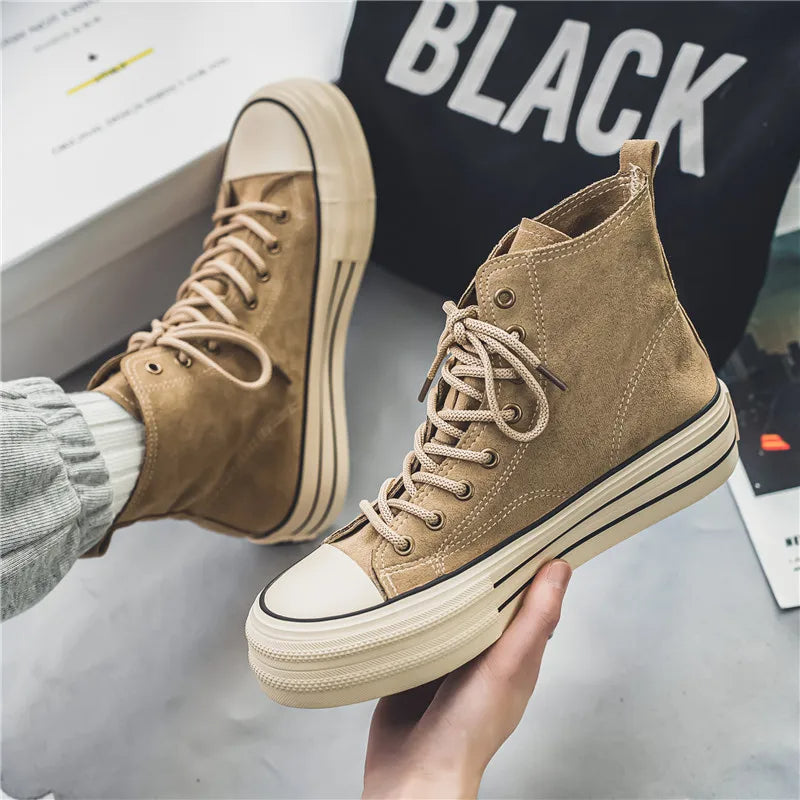 Platform high-top cushioned sole sneakers for men | Ardent -6
