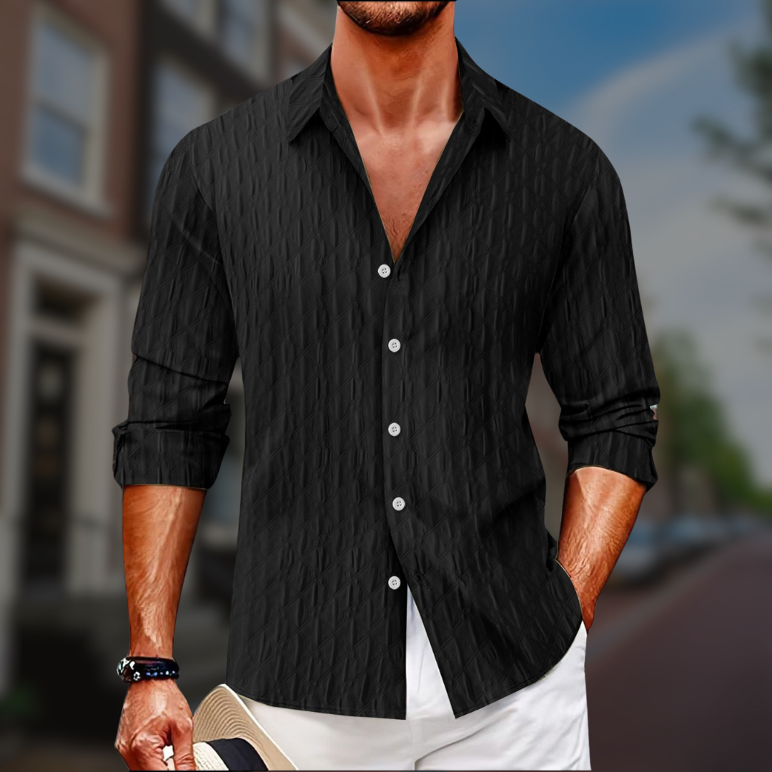 Up long-sleeve shirt for men -4