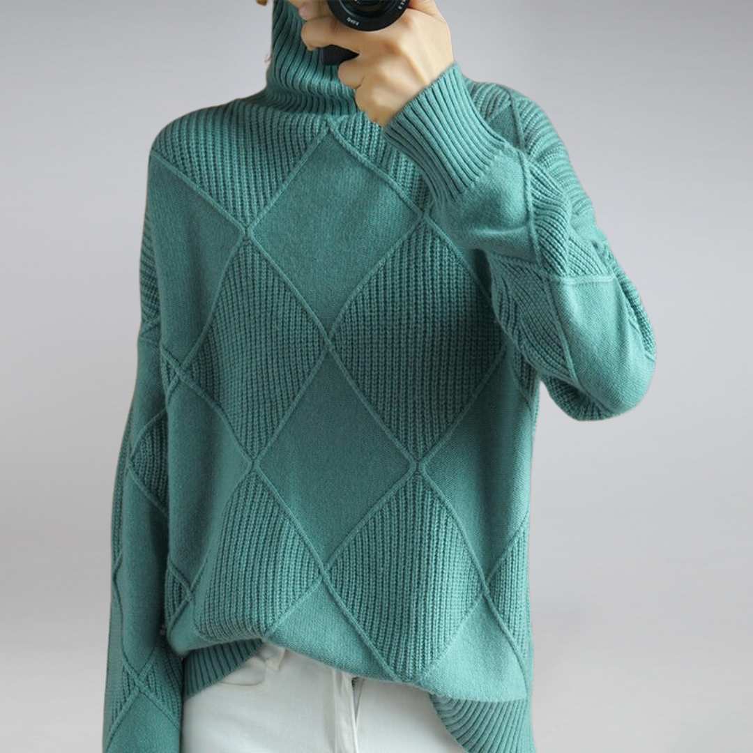 Soft turtleneck sweater for women | Seraphine -8
