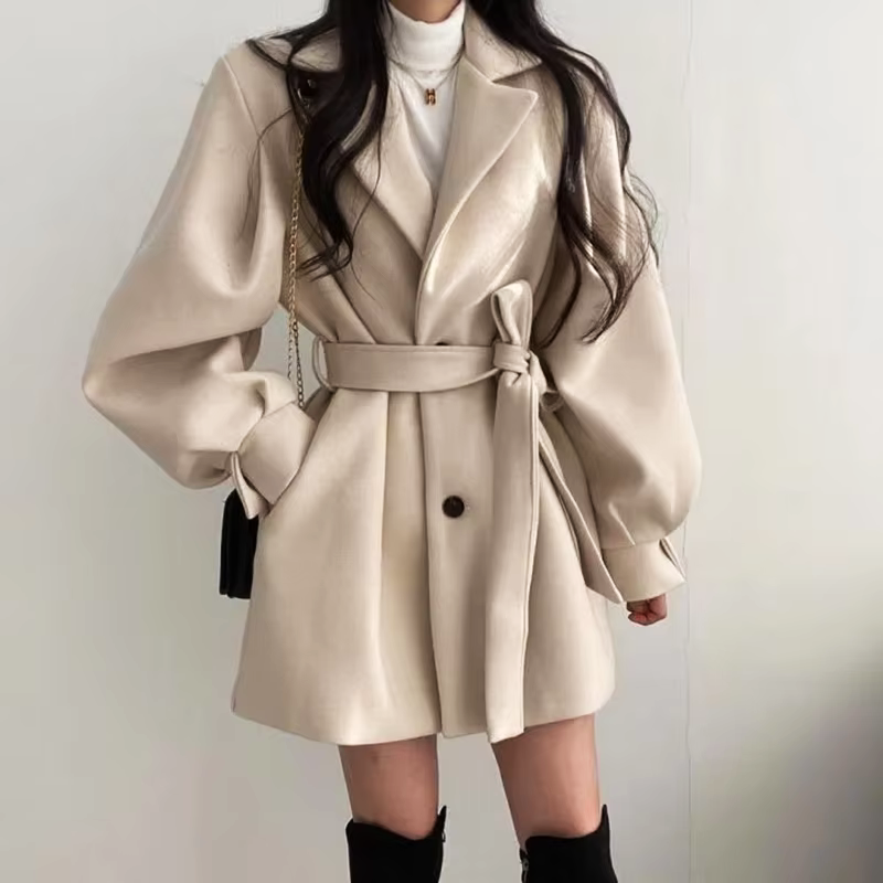 Classic belted jacket for women | Mavis -1
