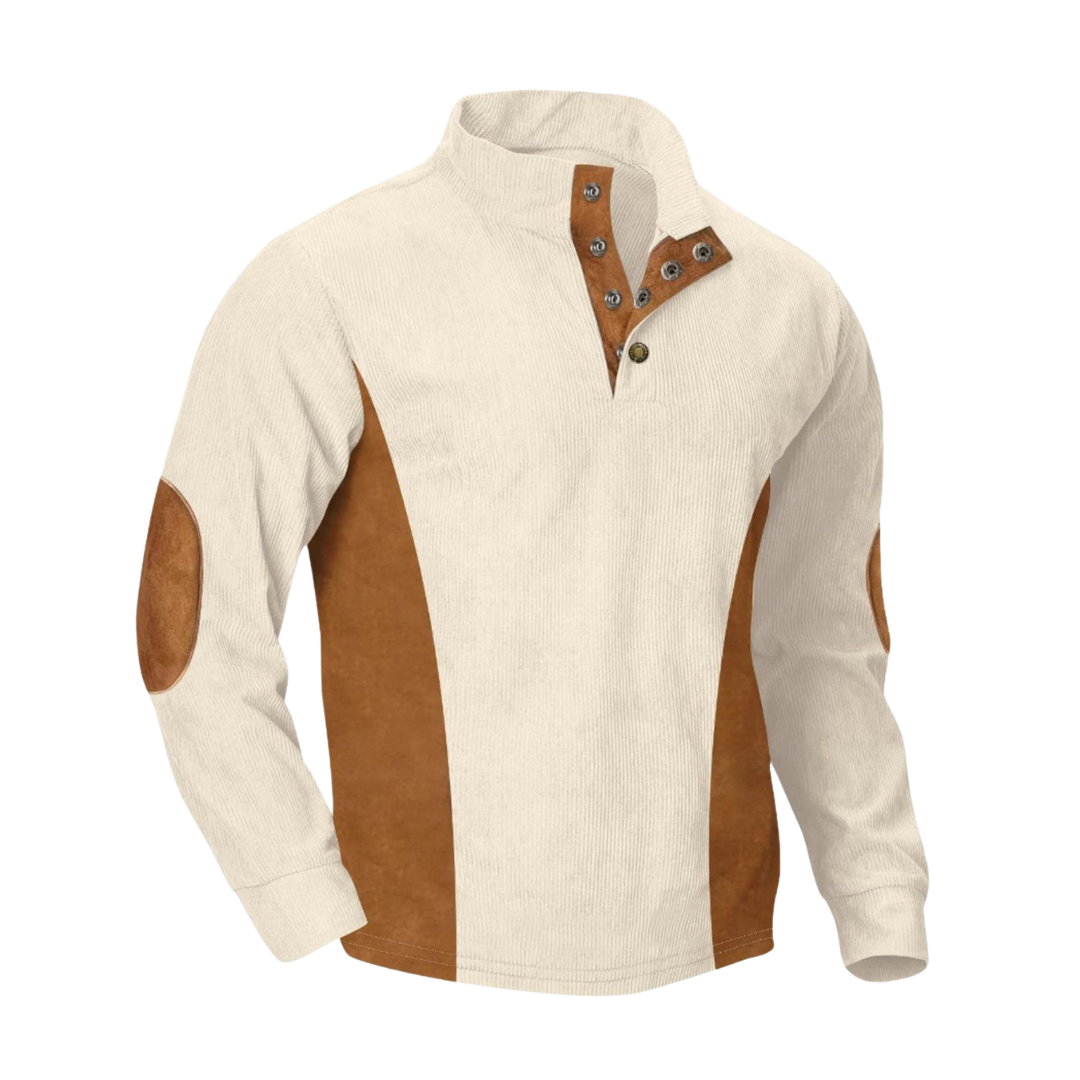 High collar sweater for men -1