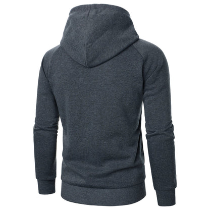 Asymmetric zip sculpted crossover hood hoodie for men | Kaelen -4
