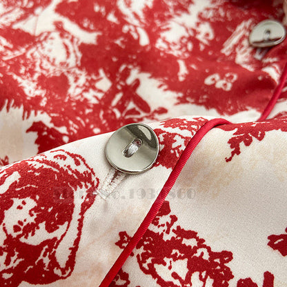 Pyjamas floral chic print set for women | Erza -4