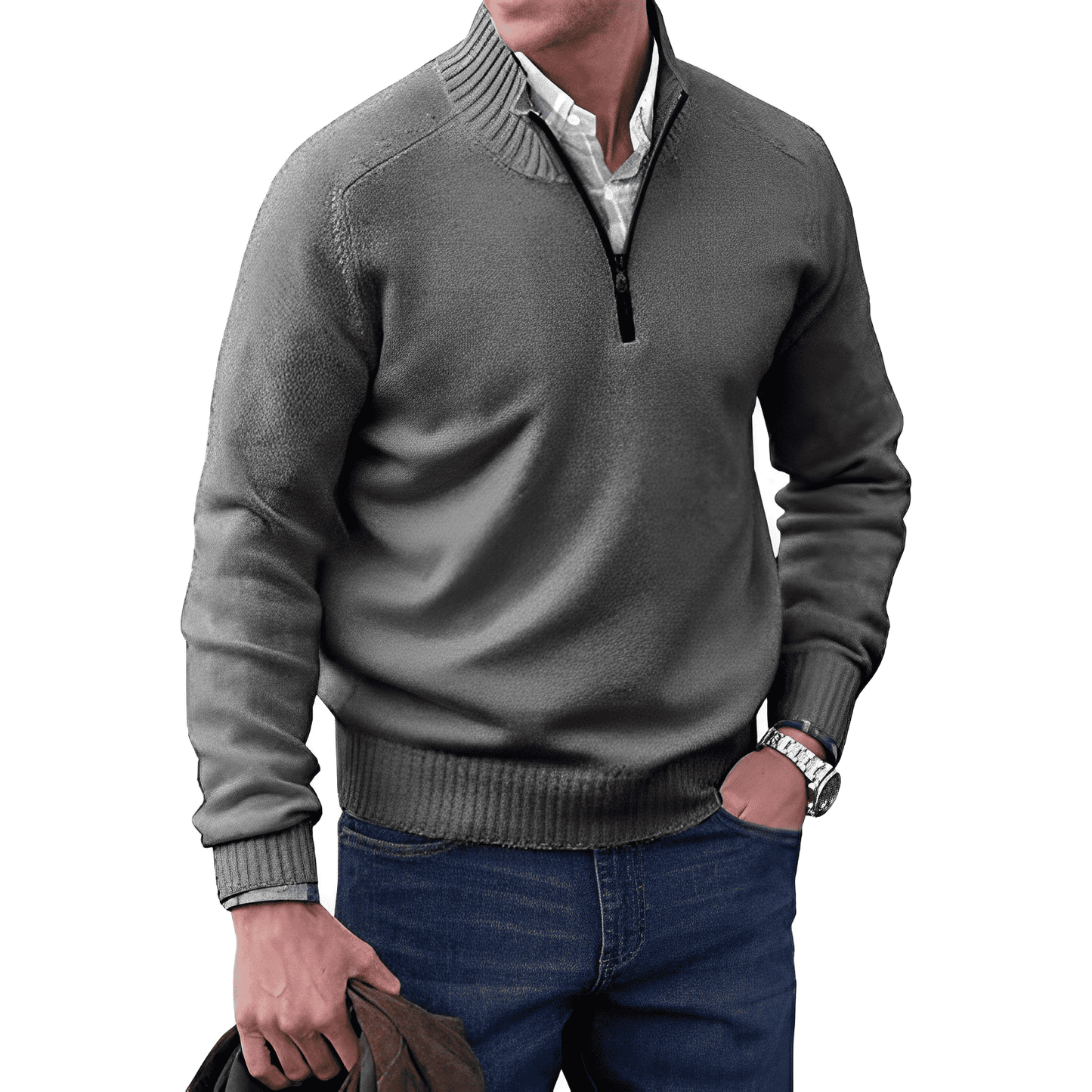 Quart slide sweater for men | Calvin -6