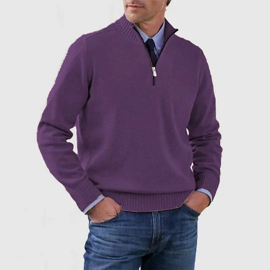 Zip elegant sweater for men | Howard -3