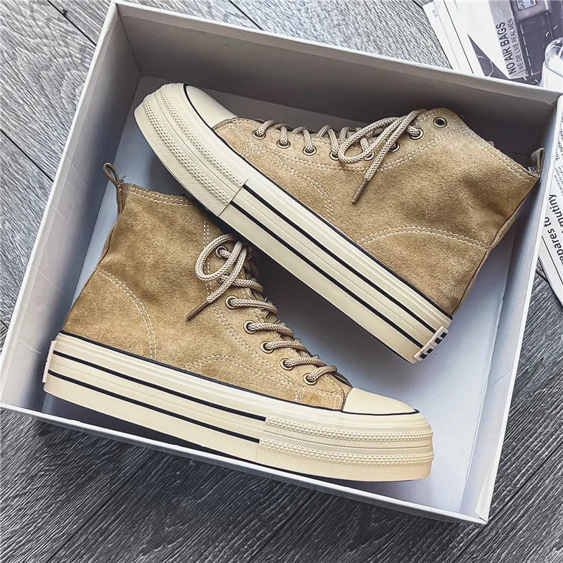 Platform high-top cushioned sole sneakers for men | Ardent -5