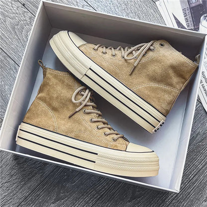Platform high-top cushioned sole sneakers for men | Ardent -5