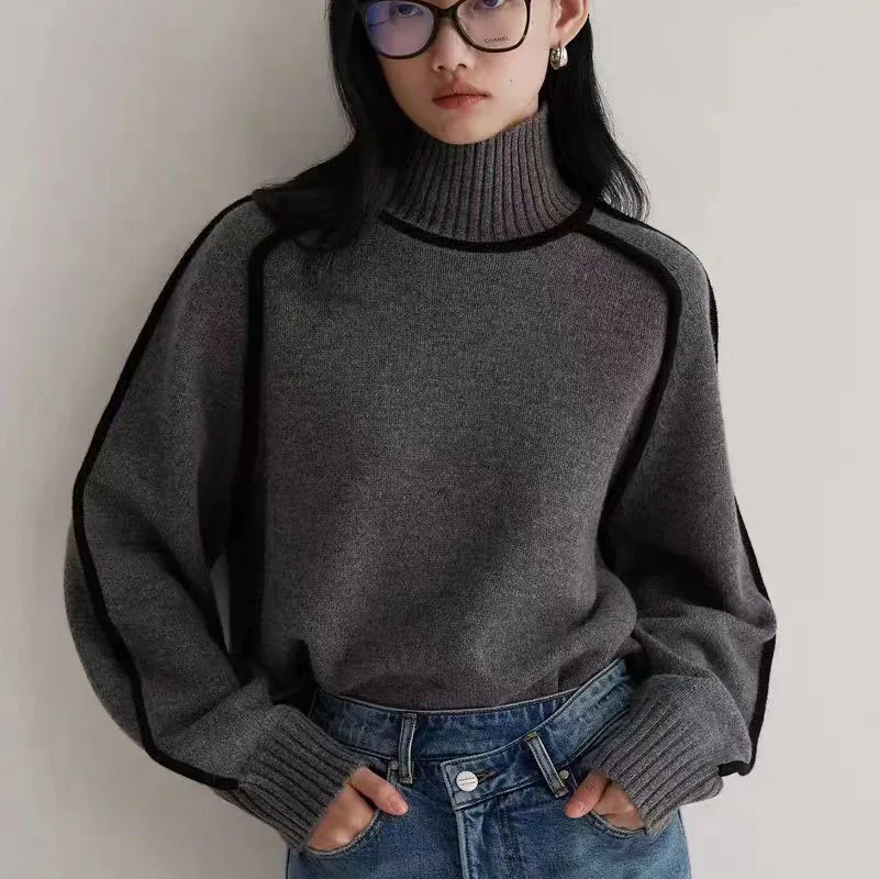 Sweater elegant turtleneck for women | Ashley -5