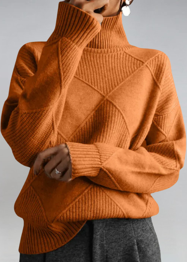 Sweater soft turtleneck for women -7