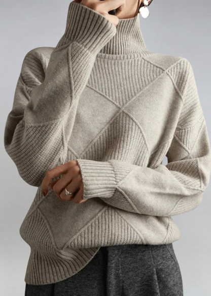 Sweater soft turtleneck for women -3