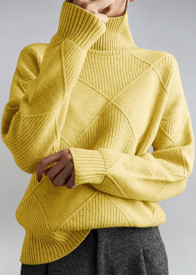 Sweater soft turtleneck for women -6