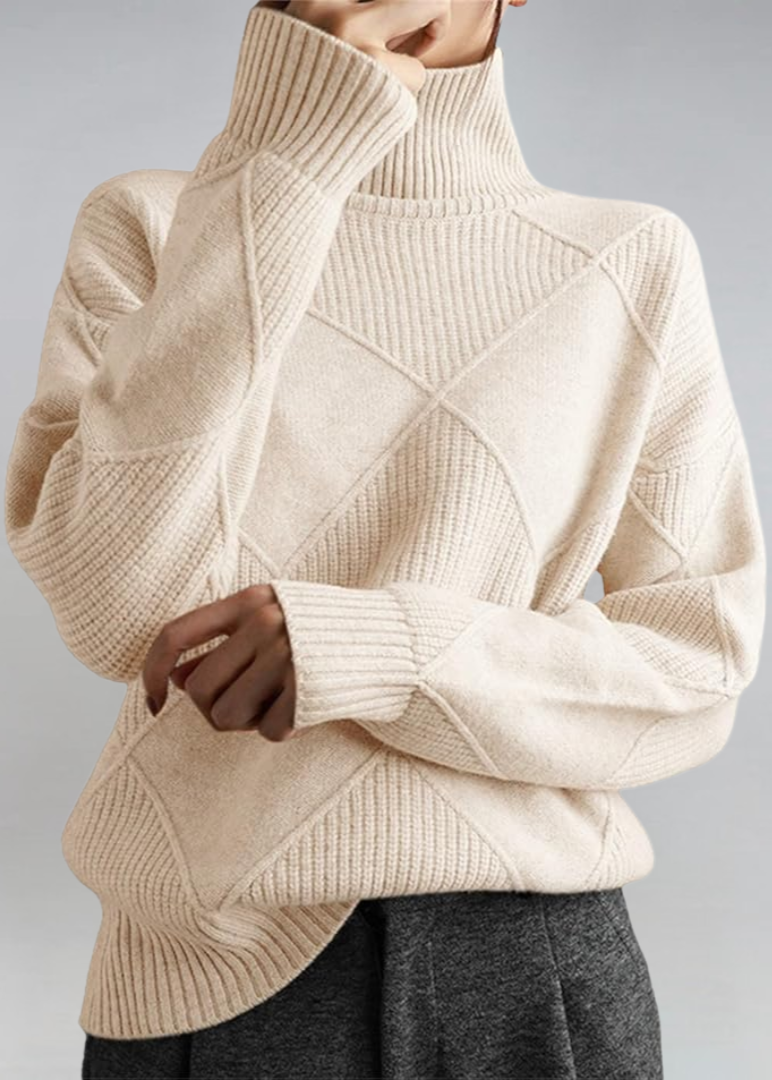 Sweater soft turtleneck for women -4