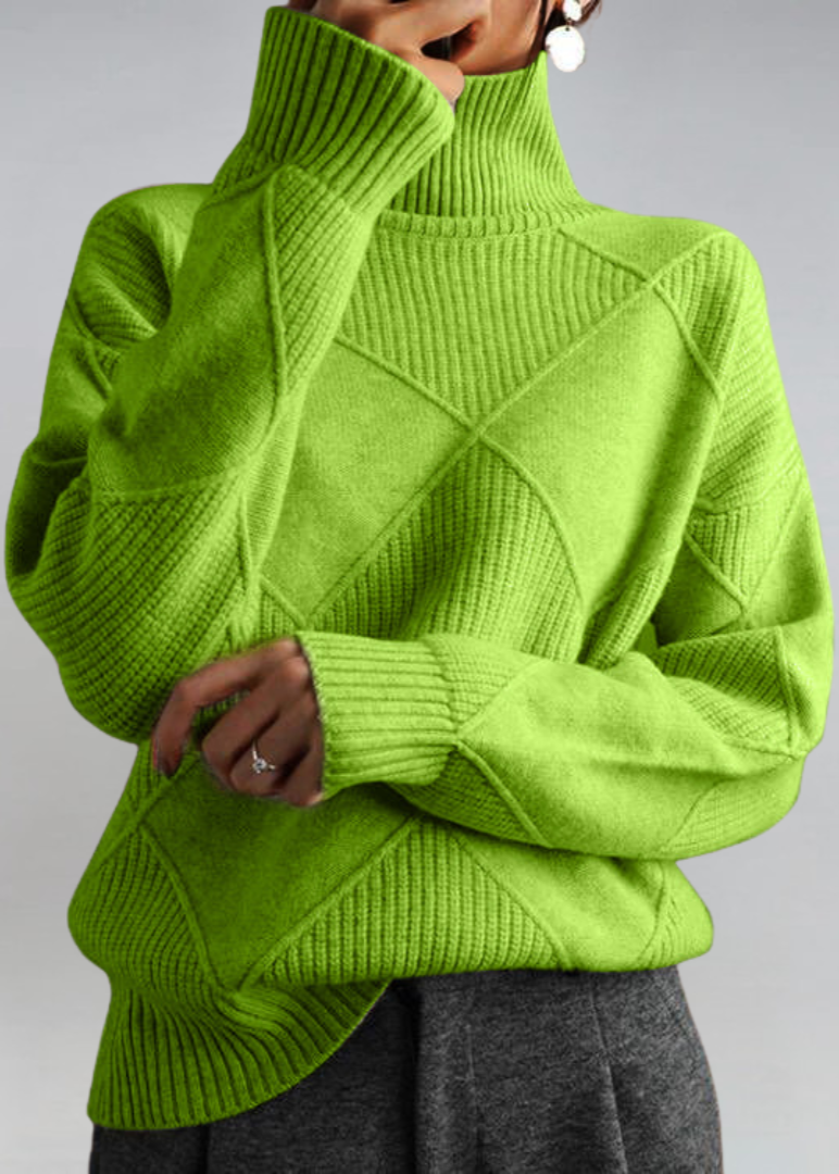 Sweater soft turtleneck for women -10