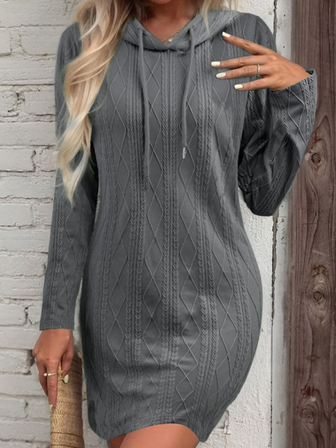 Dress ribbed – knit long-sleeve sweater for women | Bertille -7
