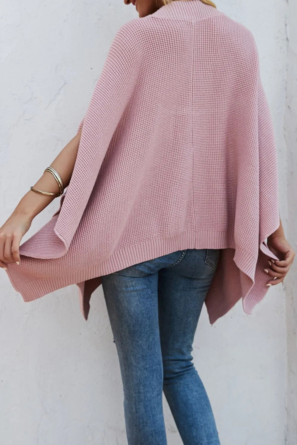 Knit style poncho sweater for women | Alienor -6