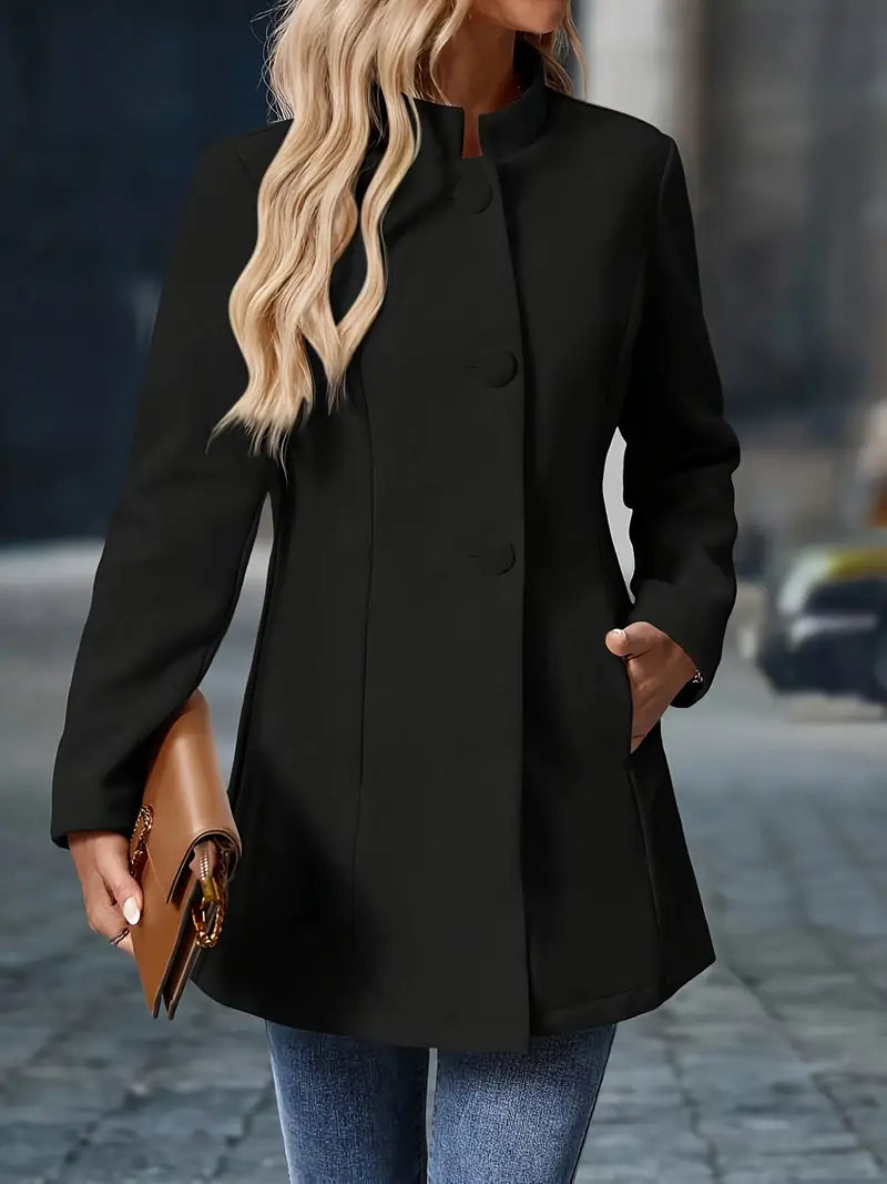 Elegant refined coat for women | Structured cut -11