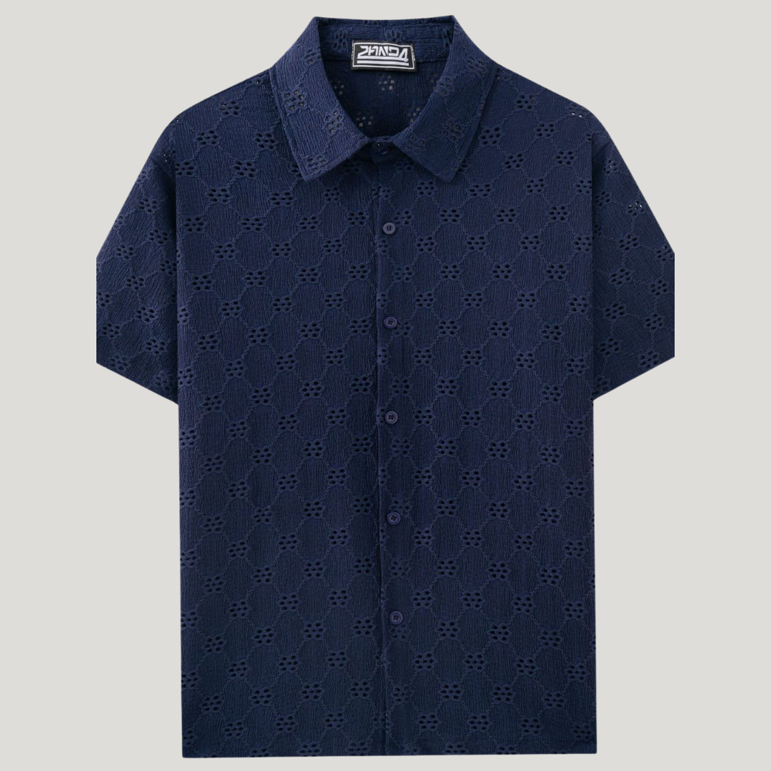 Classic short-sleeve shirt for men -5