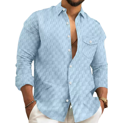 Up textured shirt for men -3