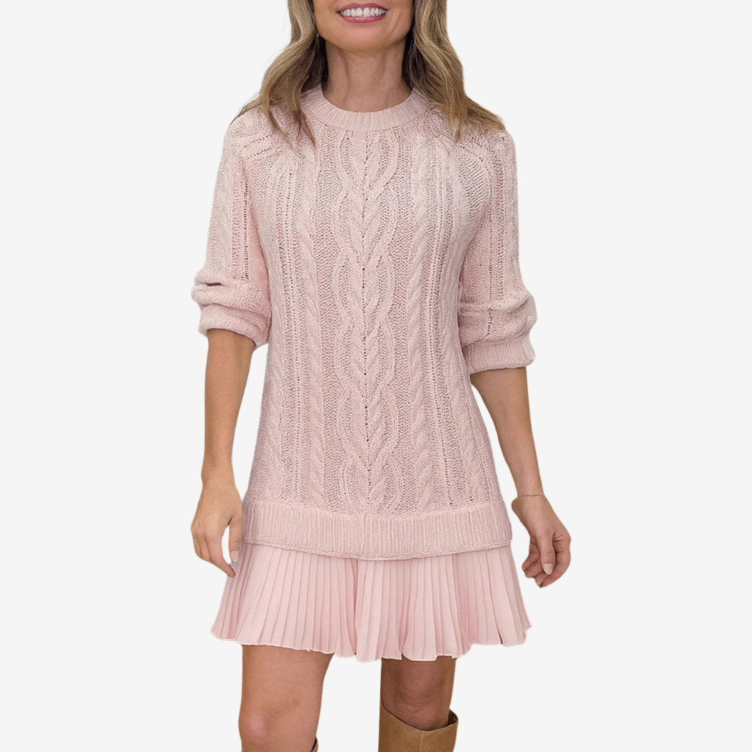 Gaelle elegant dress for women | Sweater mid-thigh -4