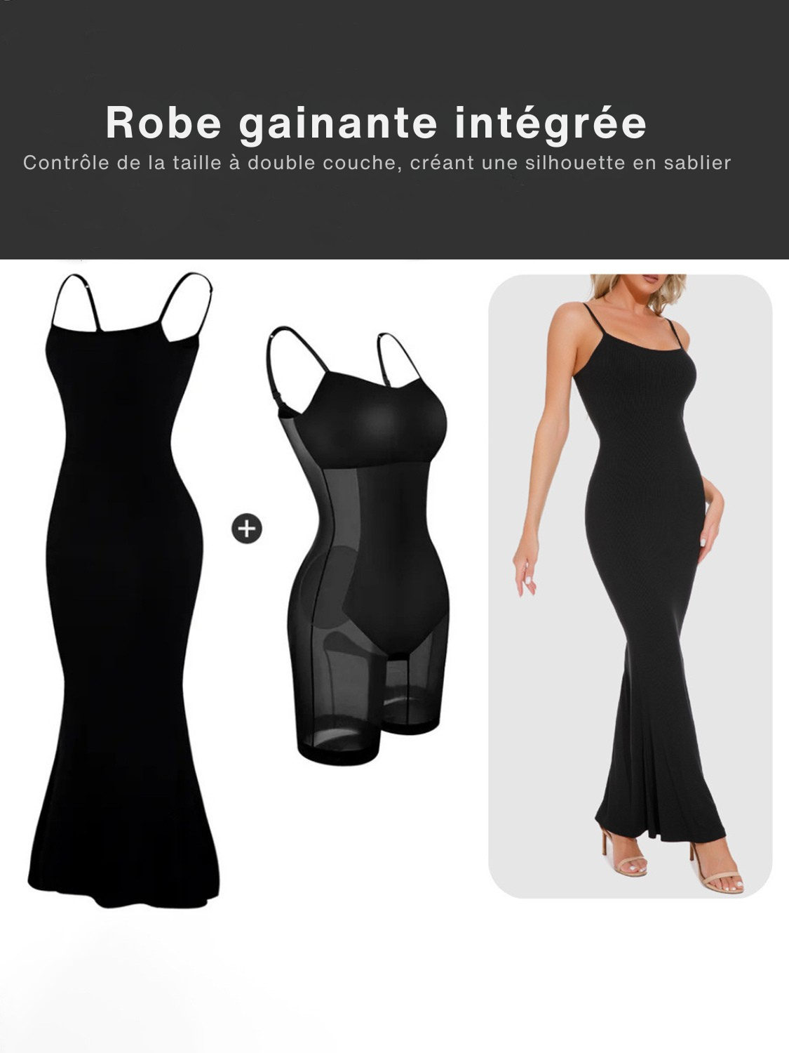 Maxi sleeveless basic bae effect dress for women -7
