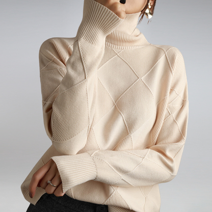Soft turtleneck sweater for women | Seraphine -9