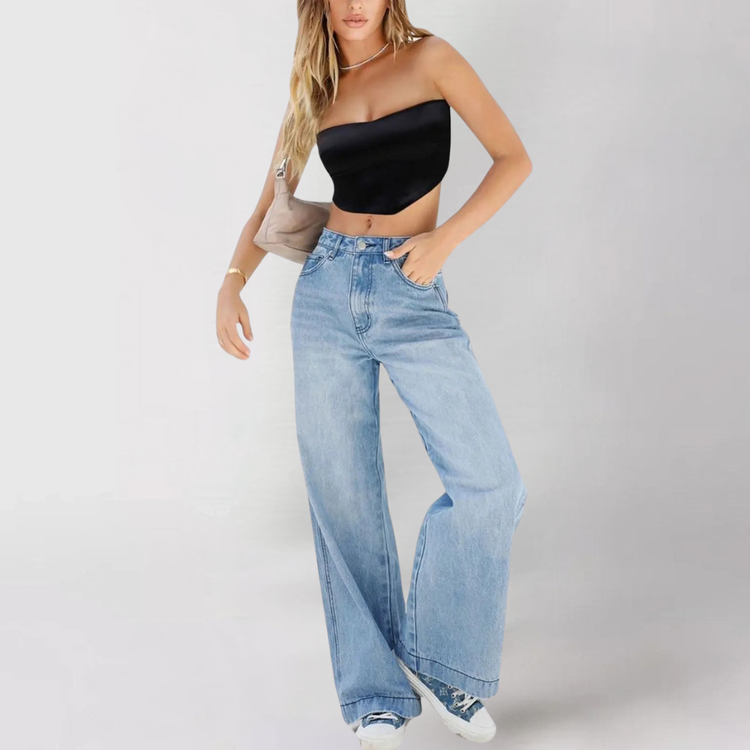 Smart harajuku jeans for women | Roxanne -1