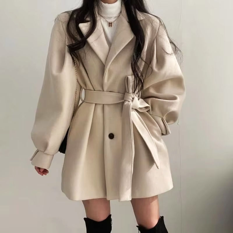 Classic belted jacket for women | Mavis -5