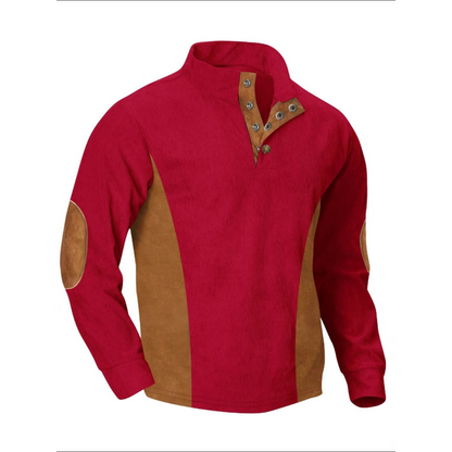 High collar sweater for men -3