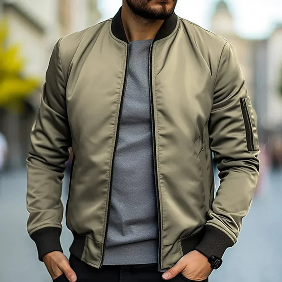 Bomber elegant jacket for men -6