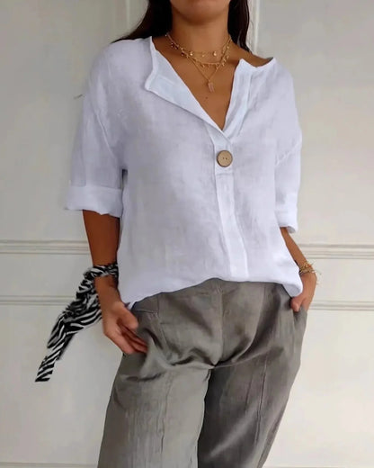 Casual large size blouse for women -10