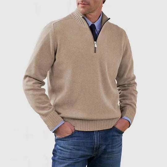 Zip elegant sweater for men | Howard -7