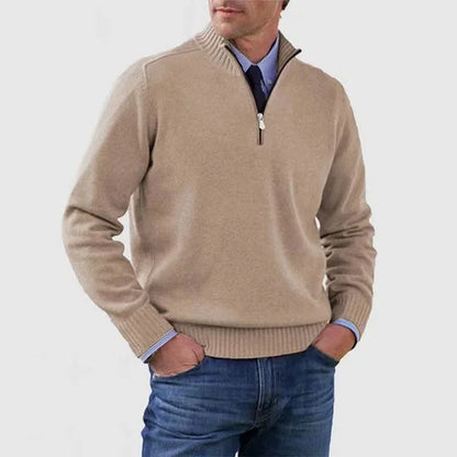 Zip elegant sweater for men | Adrien -7