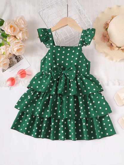 Christmas ruffles petite girl outfit dress for women -4