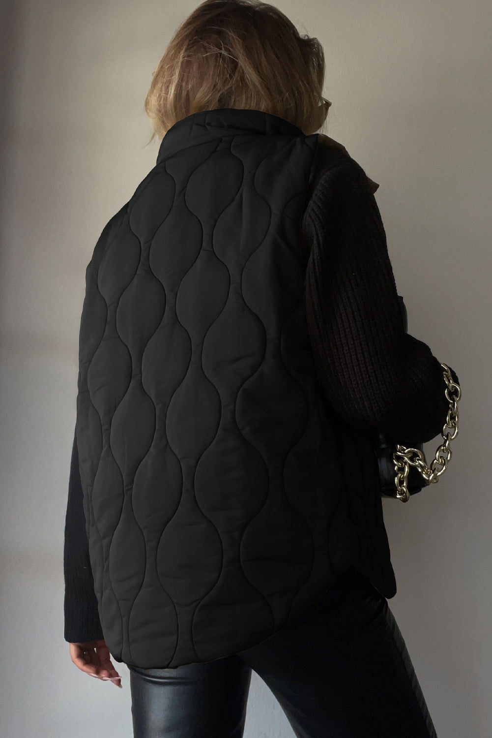 Quilted winter coat lightweight sleeveless vest for women | Krist -2