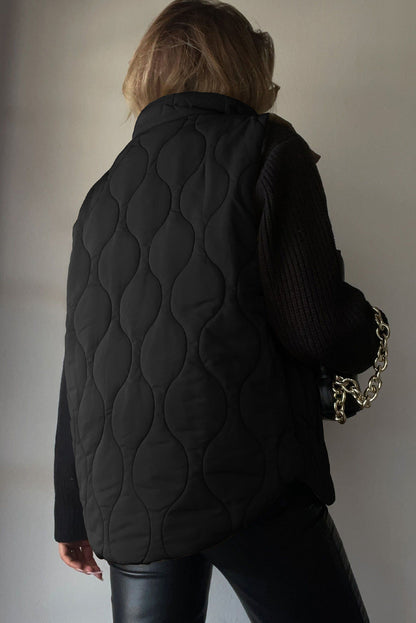 Quilted winter coat lightweight sleeveless vest for women | Krist -2