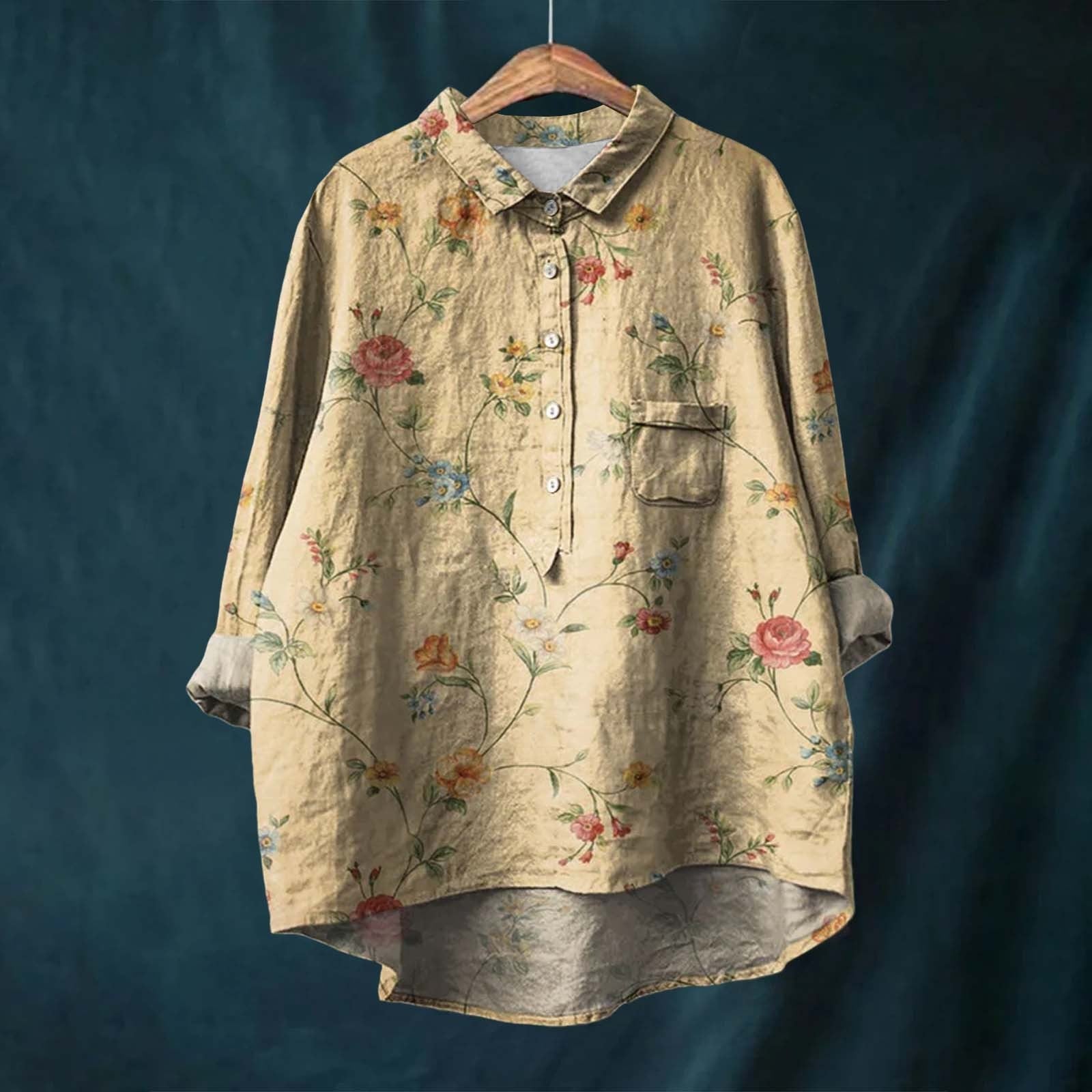 Elegant floral print blouse for women | Pairs -4